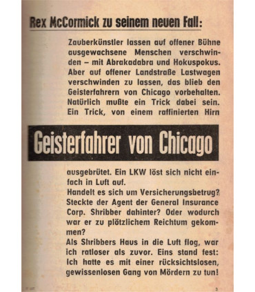 McCormick, Band 197, Geisterfahren von Chicago, Marken, 1964 -  Kriminal Heftromane