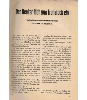 McCormick, Band 296, Der Henken lädt zum Frühstück ein, Marken, 1966 -  Kriminal Heftromane