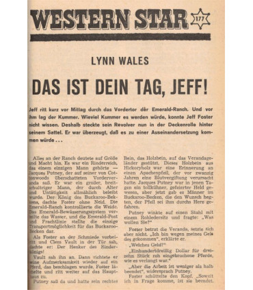 Western Saloon nr. 12, 1968, Western Star : Die Verfluchten, Dan Ferguson - Das ist dein Tag Jeff  - Western Heftromane