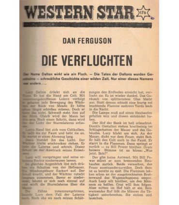 Western Saloon nr. 12, 1968, Western Star : Die Verfluchten, Dan Ferguson - Das ist dein Tag Jeff  - Western Heftromane