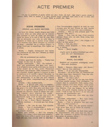 L'absence, Charles Vidrac, acteurs Roger Pigaut, Mony Dalmes - théâtre radio diffusé Paris-Inter, France Illustration N°107 1952
