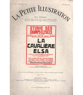 La cavalière Elsa, Paul Demasy, Pierre Mac Orlan, acteur Marguerite Jamois - La Petite Illustration Théâtre 149 1925