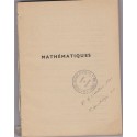 Mathématiques 1948 classe sciences expérimentales, Brachet Dumarqué Pochard