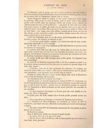 L'enfant du pays, T2 et T4, Gaston Chérau - roman populaire, La Petite Illustration Roman N°259 et N°261 1932