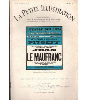 Jean Le Maufranc, Jules Romains, acteurs Pitoëff, Ludmilla Pitoëff, Marcel Herrand  - La Petite Illustration Théâtre n°158 1926