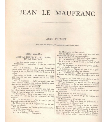 Jean Le Maufranc, Jules Romains, acteurs Pitoëff, Ludmilla Pitoëff, Marcel Herrand  - La Petite Illustration Théâtre n°158 1926
