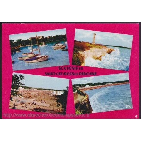 Saint-Georges-de-Didonne, souvenir - carte postale multi-vues Charente Maritime 17, Tito
