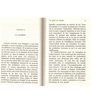 Ce que je crois, Robert Debré, 1976 - biologiste philosophe, évolution civilisation XXe siècle