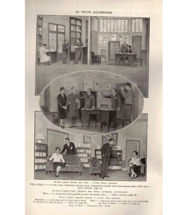 Vient de paraître, Edouard Bourdet, acteurs Victor Boucher, Blanche Montel - La Petite Illustration Théâtre 209 1928