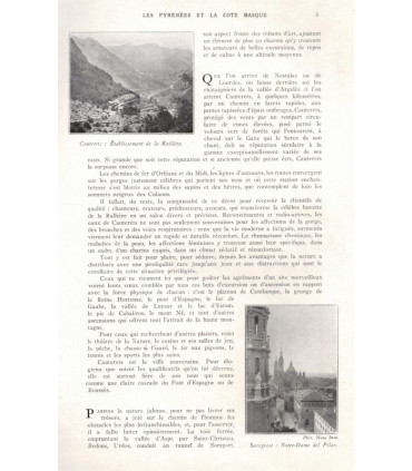 Les Pyrénées et la Côte Basque en 1930 - La Petite Illustration Tourisme n°1 1929, Basses-Pyrénées