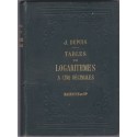 Tables de logarithmes à cinq décimales 1904 Dupuis - manuels de mathématiques