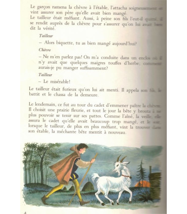 Disque Livre, conte audio - La table enchantée, conte de Grimm, narratrice Micheline Presle - disque 45 tours, contes, cinéma