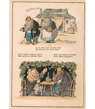 Knurr und Murr die Löwenknaben, Herbert Riffi, 1918 - Bilderbuch, Kinder Litteratur, Märchen, contes, livres d'images