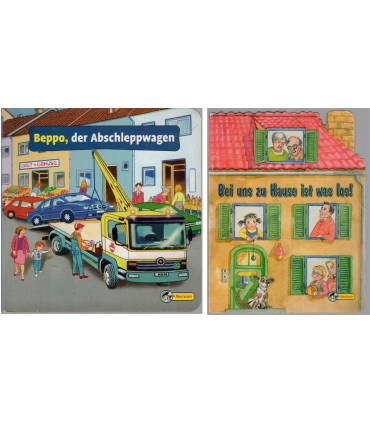 Beppo der Abschleppwagen UND Bei uns zu Hause ist was los, Nelson Verlag - Erstlingsbücher, Kinderbücher,