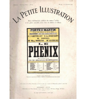 Le Phénix, Maurice Rostand, acteurs Marguerite Moreno, Grétillat, Jean Daragon  - La Petite Illustration Théâtre n°87 1923