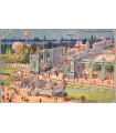 Exposition universelle de Bruxelles 1910, jardins des pays étrangers - flamme Bruxelles Expositions 1910, carte postale Belgique