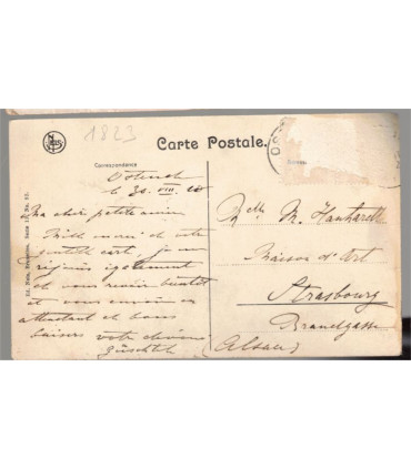 Belgique, Ostende, arrivage de poissons 1910 - cartes postales Belgique, pêcheurs, bateaux, port d'Ostende