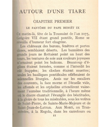 Autour d'une tiare, Emile Gebhart -, pape Grégoire VII, Italie XIe siècle, Gallia, dos cuir,