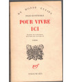 Pour vivre ici, Juan Goytisolo, 1962 - écrivain espagnol, Espagne 1950,