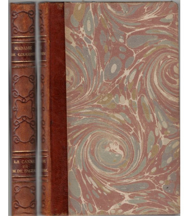 La canne de M. de Balzac, Madame Emile de Girardin, Delphine de Girardin -,  Gallia, dos cuir,