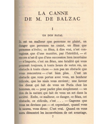 La canne de M. de Balzac, Madame Emile de Girardin, Delphine de Girardin -,  Gallia, dos cuir,