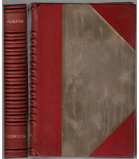 Goethe Gedichte, Theodor Friedrich, - Lederbindung, dos cuir, XVIIIe siècle, poésie, littérature allemande,