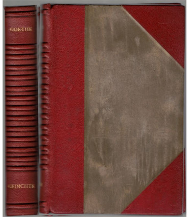 Goethe Gedichte, Theodor Friedrich, - Lederbindung, dos cuir, XVIIIe siècle, poésie, littérature allemande,
