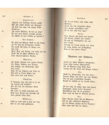 Goethe Gedichte, Theodor Friedrich, - Lederbindung, dos cuir, XVIIIe siècle, poésie, littérature allemande,