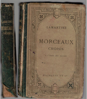 Morceaux choisis à l'usage des classes, Alphonse de Lamartine, 1908 - manuels de français, littérature XIXe s.