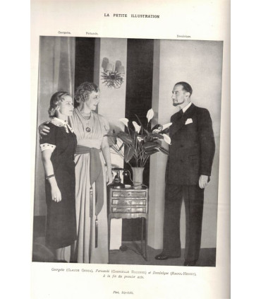 Tu crois avoir aimé, Pierre Sabatier, acteurs Gabrielle Robinne, Raoul-Henry - La Petite Illustration Théâtre n°446 1938