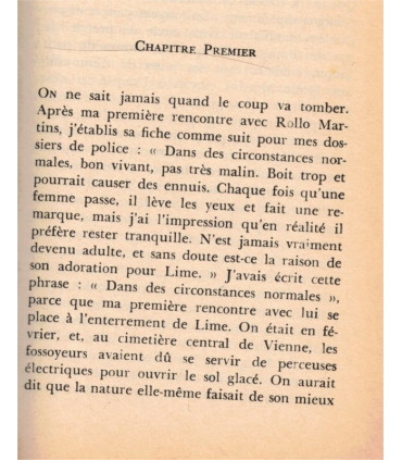 Le troisième homme - Première désillusion, Graham Greene, 1972 - nouvelles - cinéma The fallen idol, The Third Man
