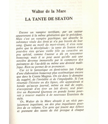 Histoires de morts-vivants, anthologie du fantastique, J. Goimard 1978 - Tolstoï, Edgar Allan Poe, Théophile Gautier