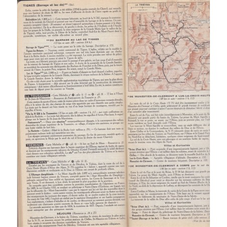 Guide du pneu Michelin, Alpes, Savoie, Dauphiné, 1956