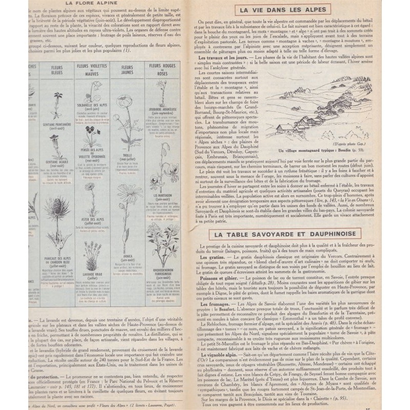 Guide du pneu Michelin, Alpes Savoie Dauphiné 1956