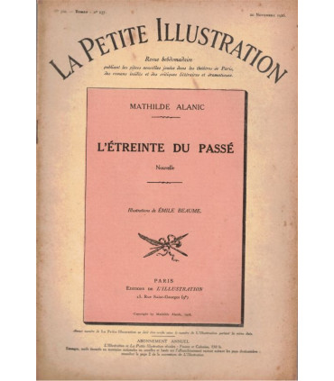 L'étreinte du passé, Mathilde Alanic - roman populaire, La Petite Illustration Roman N°137 1926