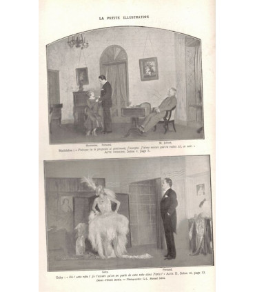 L'homme de joie, Paul Geraldy, acteurs Marguerite Moreno, Jules Berry - La Petite Illustration Théâtre n°228 1929