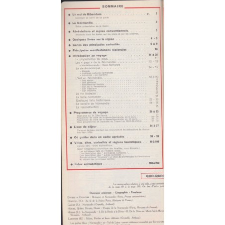 Guide du pneu Michelin, Normandie 1965