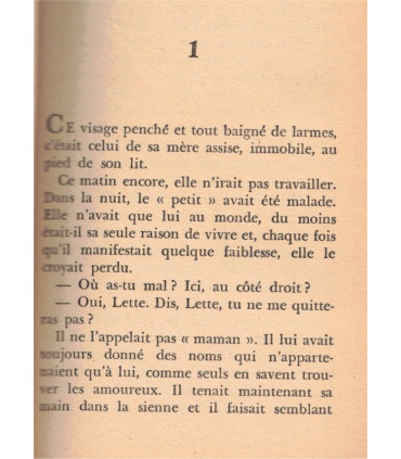 Un fils unique, Gilbert Ganne, 1973 - amour filial