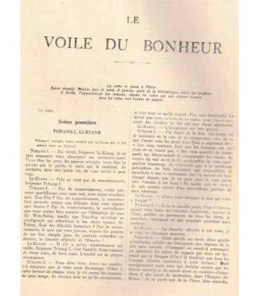 Les vrais dieux, Georges de Porto-Riche - Le voile du bonheur, Georges Clémenceau - La Petite Illustration Théâtre n°248 1930