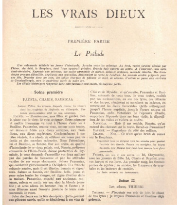 Les vrais dieux, Georges de Porto-Riche - Le voile du bonheur, Georges Clémenceau - La Petite Illustration Théâtre n°248 1930