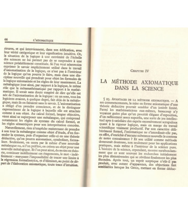 L'axiomatique, Robert Blanché, 1959 - philosophie,