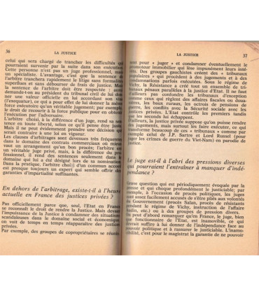 La justice, Tout savoir sur, 1974, Christian de Goustine - système judiciaire en 1970,
