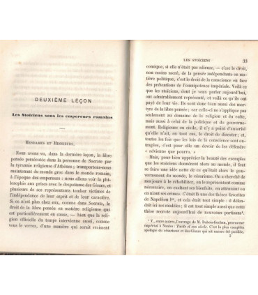 Les martyrs de la libre pensée, cours public, 1862, Jules Barni - philosophes de l'Antiquité à Napoléon Ier
