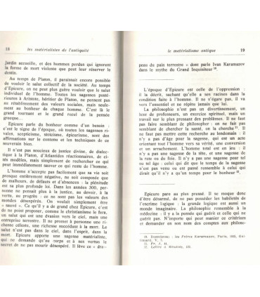 Les matérialistes de l'Antiquité, Démocrite, Epicure, Lucrèce, Paul Nizan, 1965 - philosophes grecs Antiquité