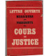 Lettre ouverte à Messieurs les Présidents des Cours de Justice, Servus Juris, 1948 - pamphlet, épuration judicaire Libération