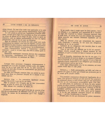 Lettre ouverte à Messieurs les Présidents des Cours de Justice, Servus Juris, 1948 - pamphlet, épuration judicaire Libération
