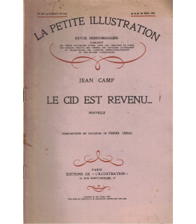 Le Cid est revenu, Jean Camp - San Pedro de Cardena Espagne, roman populaire, La Petite Illustration Roman N°240 1931