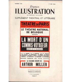 La mort d'un commis voyageur, Arthur Miller, Théâtre national de Belgique   - France Illustration N°106 1952