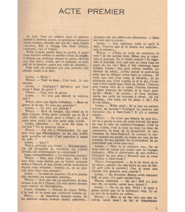 La mort d'un commis voyageur, Arthur Miller, Théâtre national de Belgique   - France Illustration N°106 1952