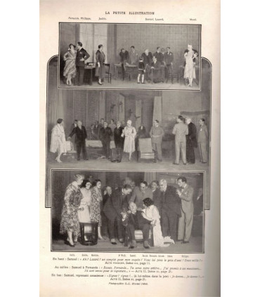 Le marchand de Paris, Edmond Fleg, acteurs Maurice de Féraudy, Marie Bell  - La Petite Illustration Théâtre n°164 1926